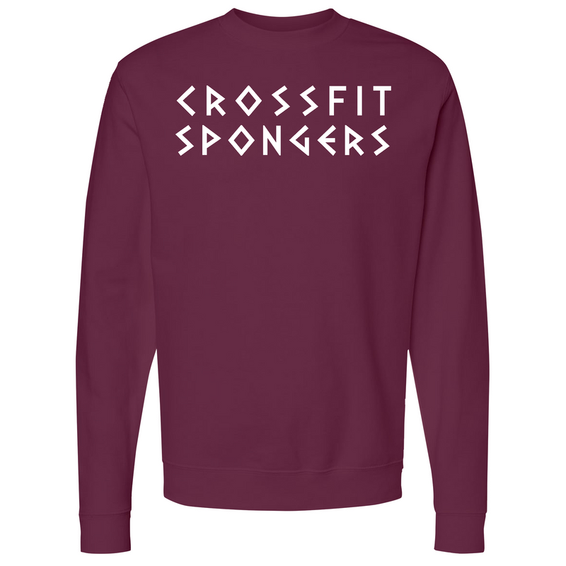 CrossFit Spongers White Mens - crewneck