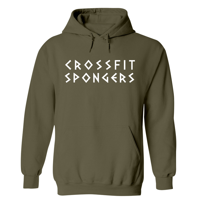 CrossFit Spongers White Mens - Hoodie