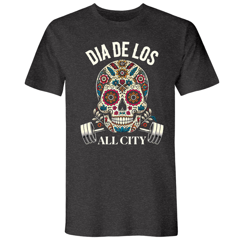 Mens Small Heather Heavy Metal Style_T-Shirt