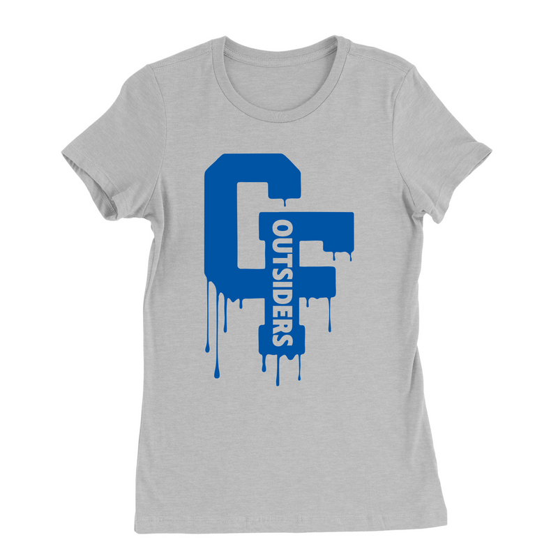 Womens Small Solid Athletic Grey Style_T-Shirt