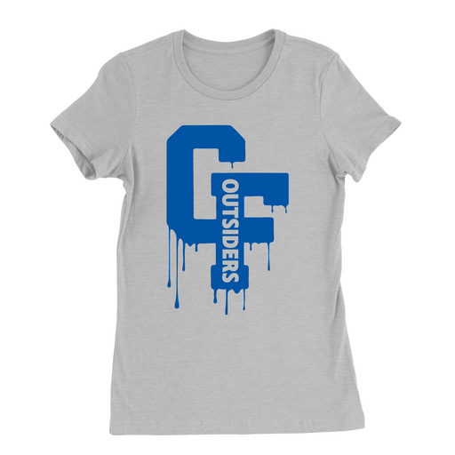 Womens Small Solid Athletic Grey Style_T-Shirt