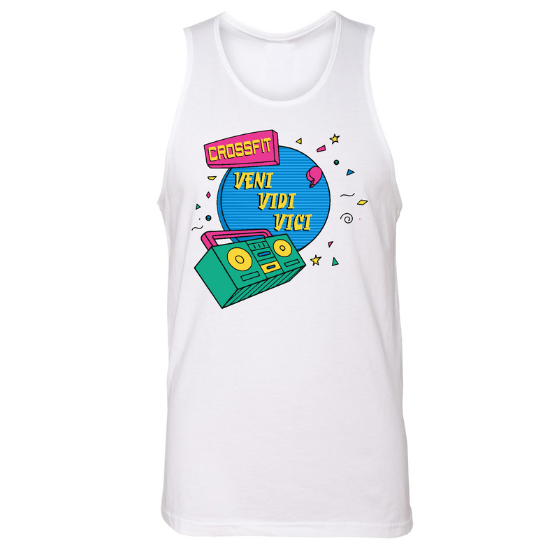 Mens Small White Style_Tank Top