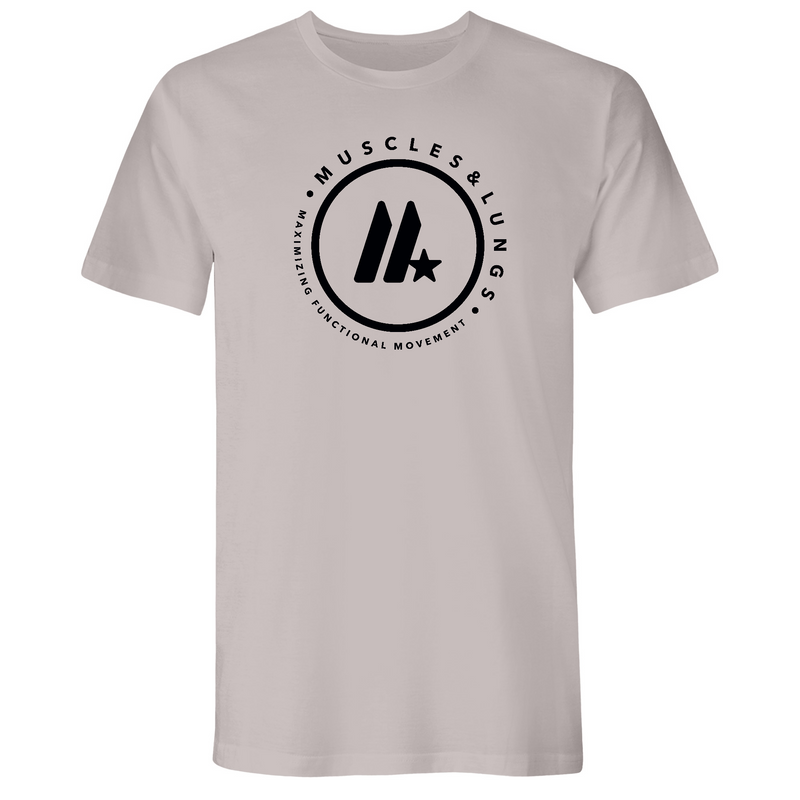 Muscles & Lungs CrossFit Round Mens - T-Shirt
