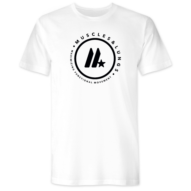 Muscles & Lungs CrossFit Round Mens - T-Shirt