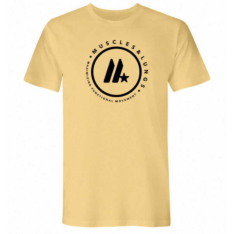 Muscles & Lungs CrossFit Round Mens - T-Shirt