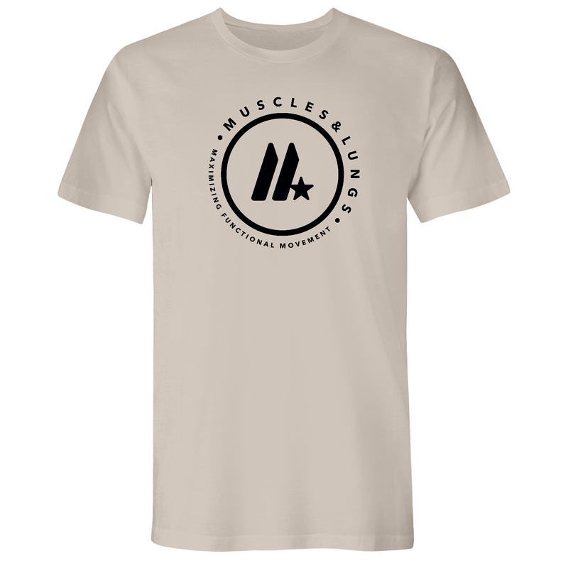 Muscles & Lungs CrossFit Round Mens - T-Shirt