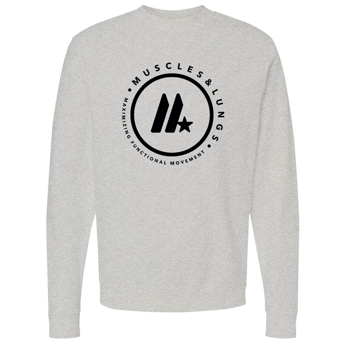 Muscles & Lungs CrossFit Round Mens - Sweatshirt