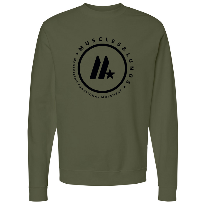 Muscles & Lungs CrossFit Round Mens - Sweatshirt