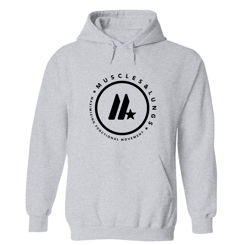 Muscles & Lungs CrossFit Round Mens - Hoodie
