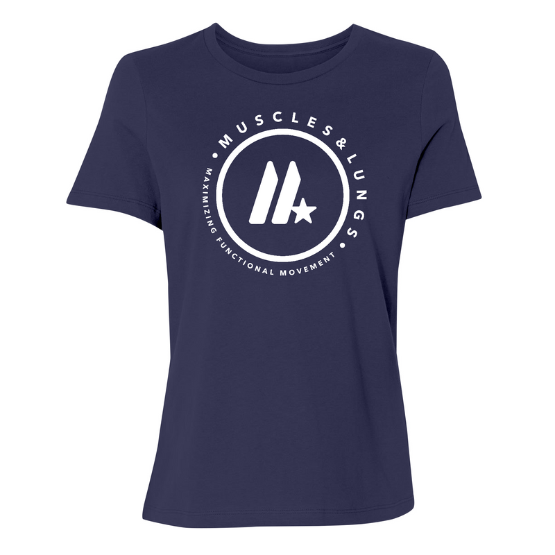 Muscles & Lungs CrossFit Round Womens - T-Shirt