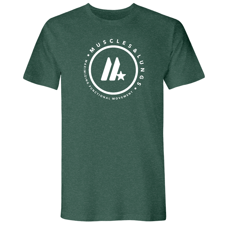 Muscles & Lungs CrossFit Round Mens - T-Shirt