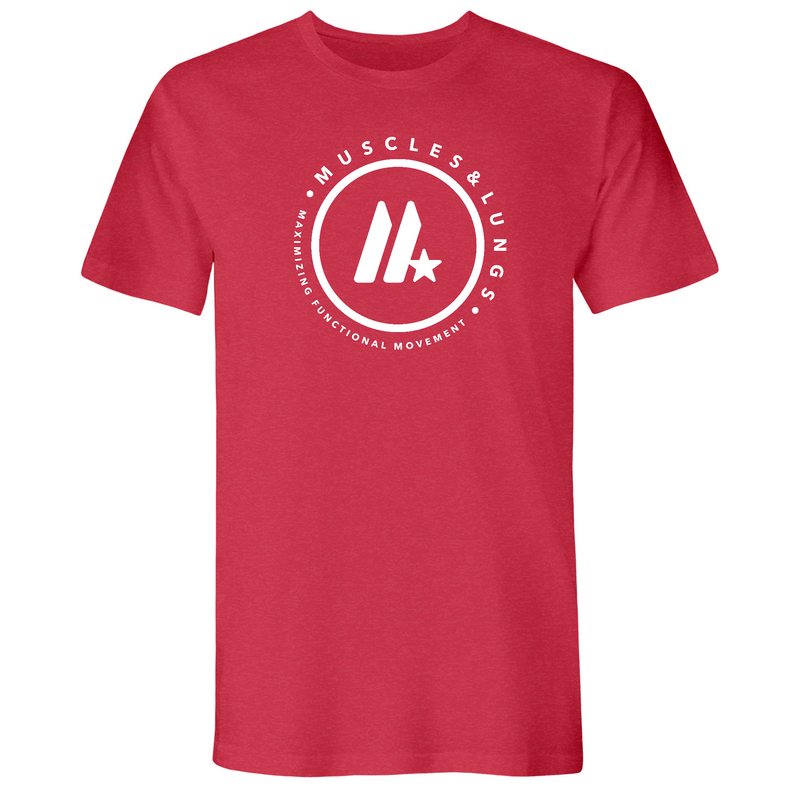 Muscles & Lungs CrossFit Round Mens - T-Shirt