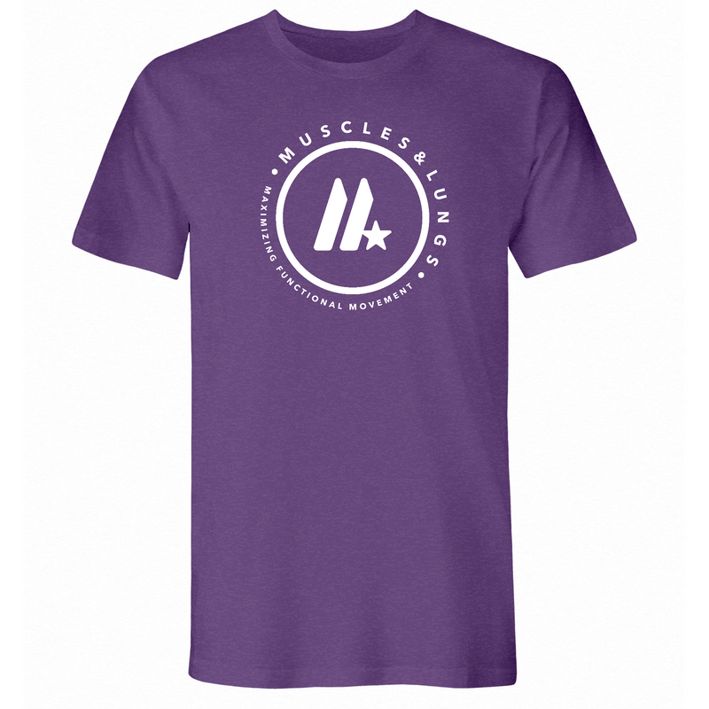 Muscles & Lungs CrossFit Round Mens - T-Shirt