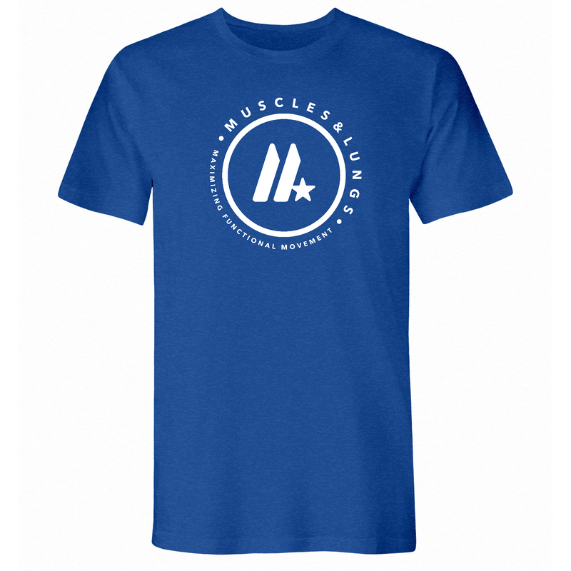 Muscles & Lungs CrossFit Round Mens - T-Shirt
