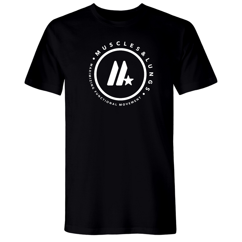 Muscles & Lungs CrossFit Round Mens - T-Shirt