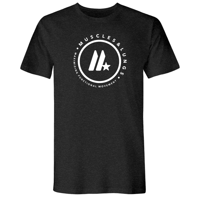 Muscles & Lungs CrossFit Round Mens - T-Shirt