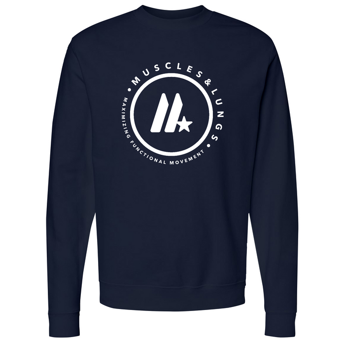 Muscles & Lungs CrossFit Round Mens - Sweatshirt