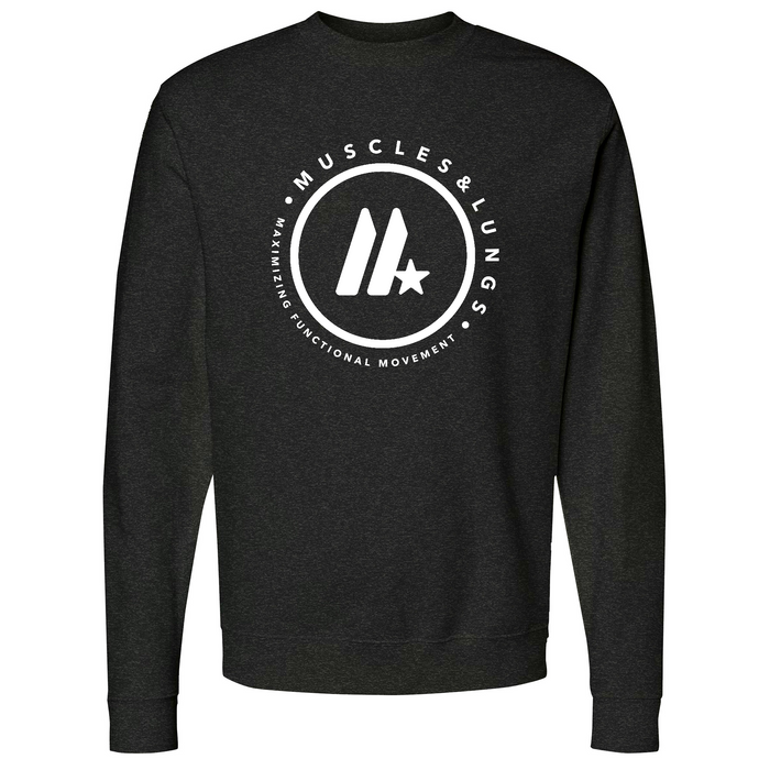 Muscles & Lungs CrossFit Round Mens - Sweatshirt