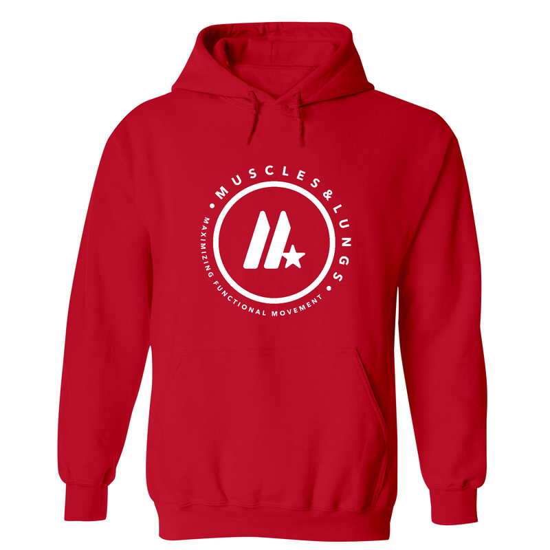 Muscles & Lungs CrossFit Round Mens - Hoodie