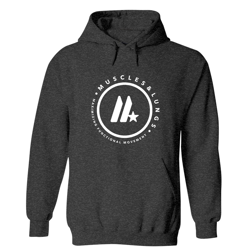 Muscles & Lungs CrossFit Round Mens - Hoodie