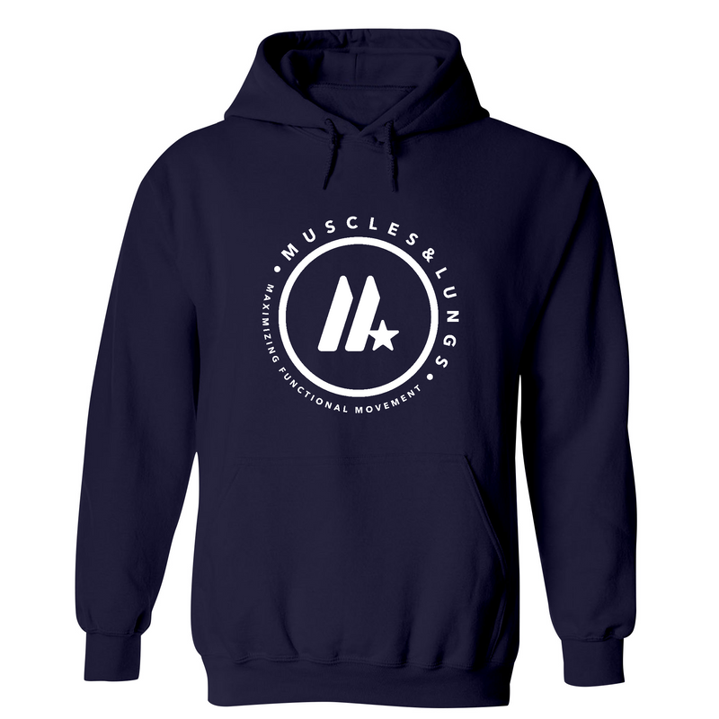 Muscles & Lungs CrossFit Round Mens - Hoodie