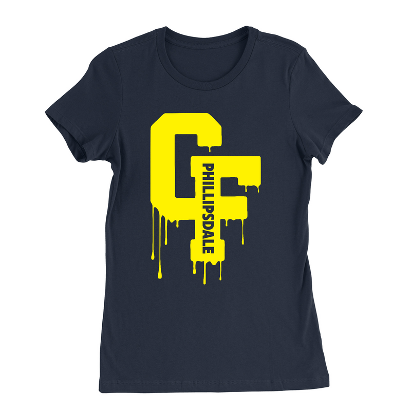 Womens Small Navy Style_T-Shirt