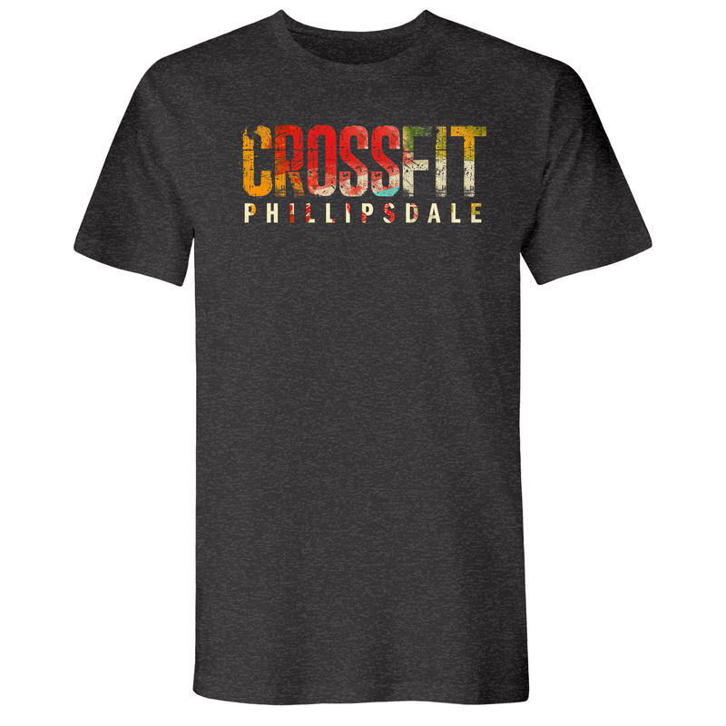 Mens Small Heather Heavy Metal Style_T-Shirt