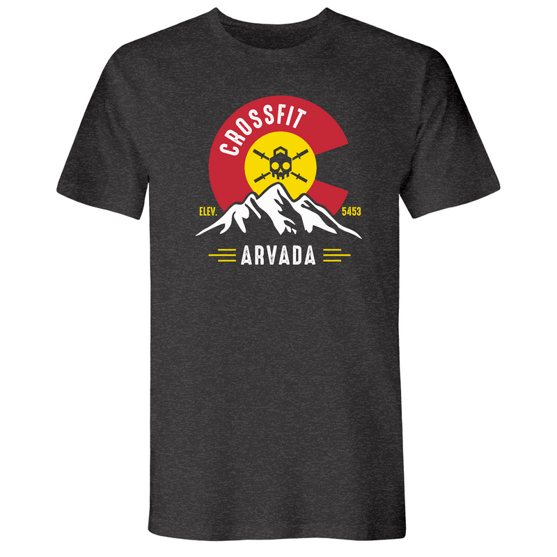 Mens Small Heather Heavy Metal Style_T-Shirt