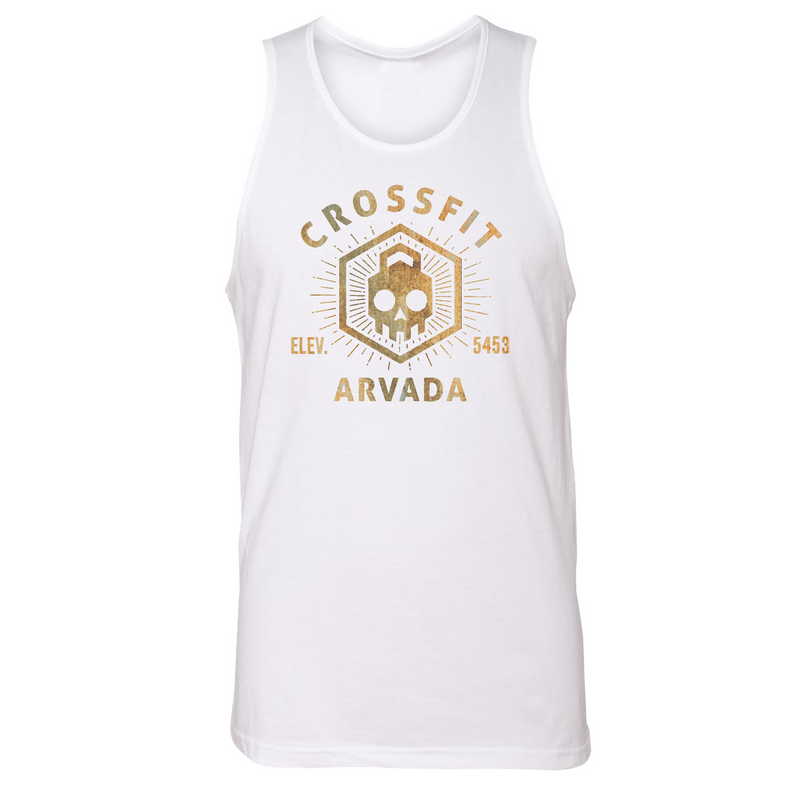 Mens Small White Style_Tank Top