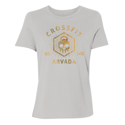 Womens Small Solid Athletic Grey Style_T-Shirt