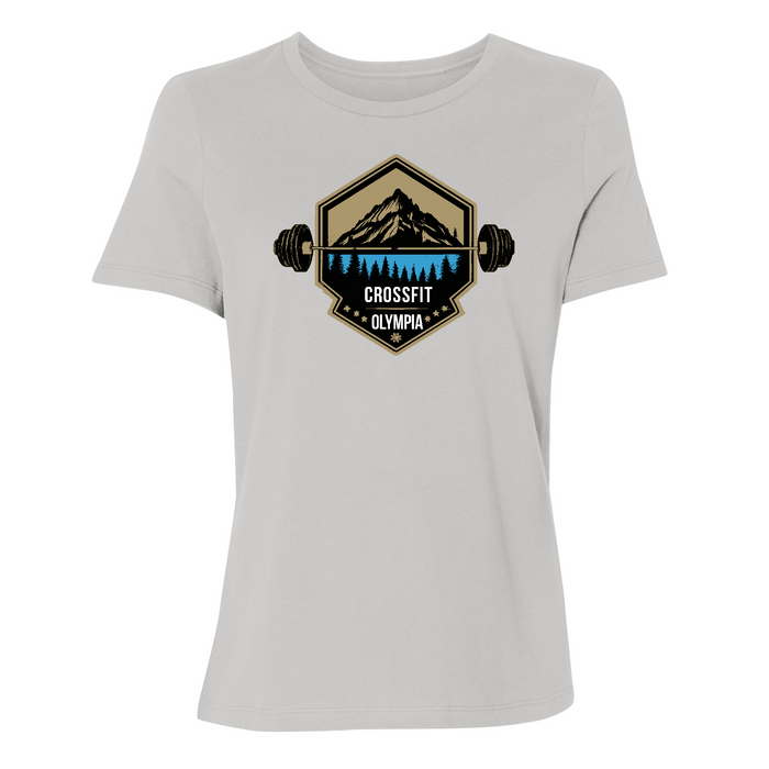 Womens Small Solid Athletic Grey Style_T-Shirt