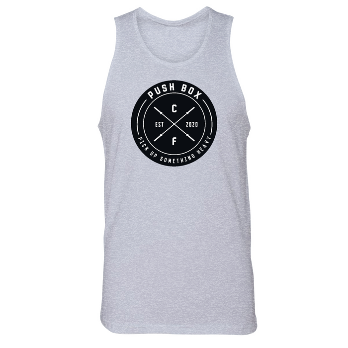 Mens Small Heather Gray Style_Tank Top