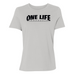 Womens Small Solid Athletic Grey Style_T-Shirt