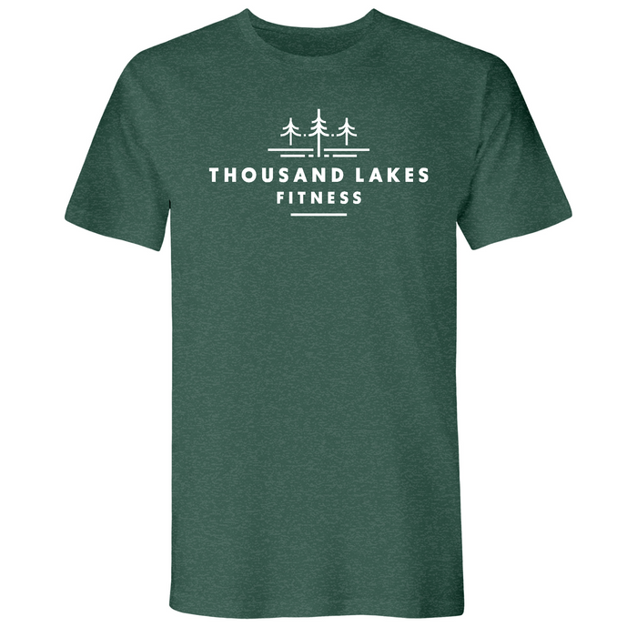 Mens Small Heather Forest Green Style_T-Shirt