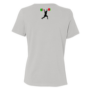 Womens Medium Solid Athletic Grey Style_T-Shirt