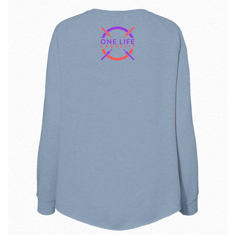 Womens Medium Misty Blue Style_Sweatshirt