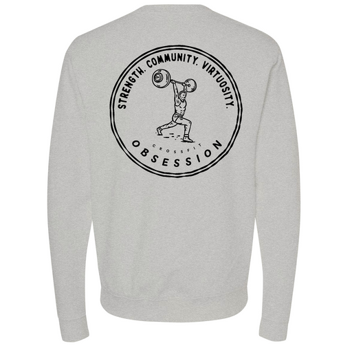Mens Medium Grey Heather Style_Sweatshirt