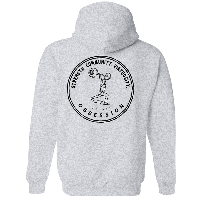 Mens Medium Grey Heather Style_Hoodie