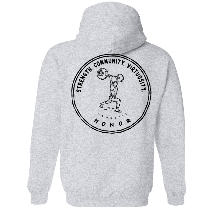 Mens Medium Grey Heather Style_Hoodie