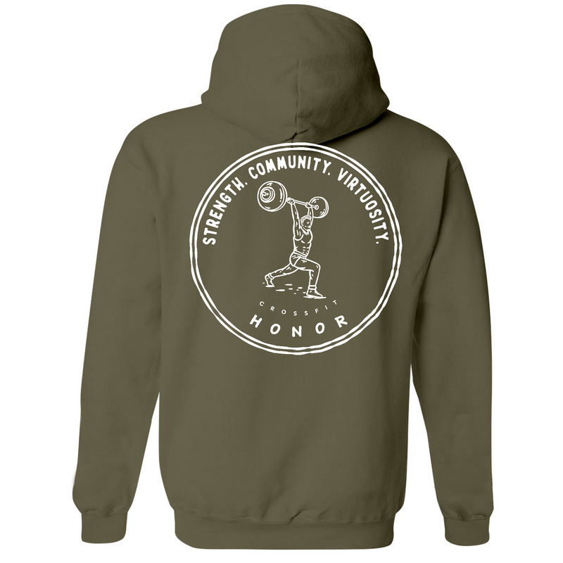 Mens Medium Army Style_Hoodie