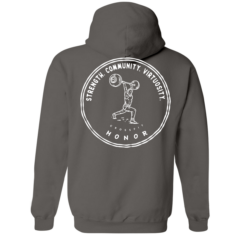 Unisex Medium Charcoal Style_Zip_Hoodie