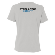 Womens Medium Solid Athletic Grey Style_T-Shirt