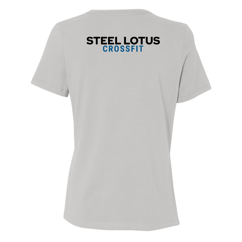 Womens Medium Solid Athletic Grey Style_T-Shirt