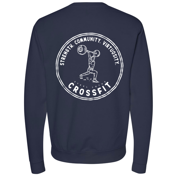 Mens Medium Classic Navy Heather Style_Sweatshirt