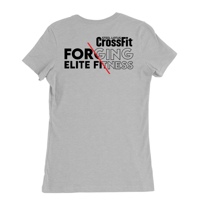 Womens Medium Solid Athletic Grey Style_T-Shirt