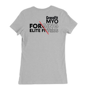 Womens Medium Solid Athletic Grey Style_T-Shirt