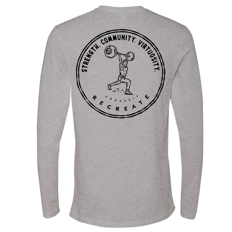 Mens Medium Heather Gray Style_Long Sleeve