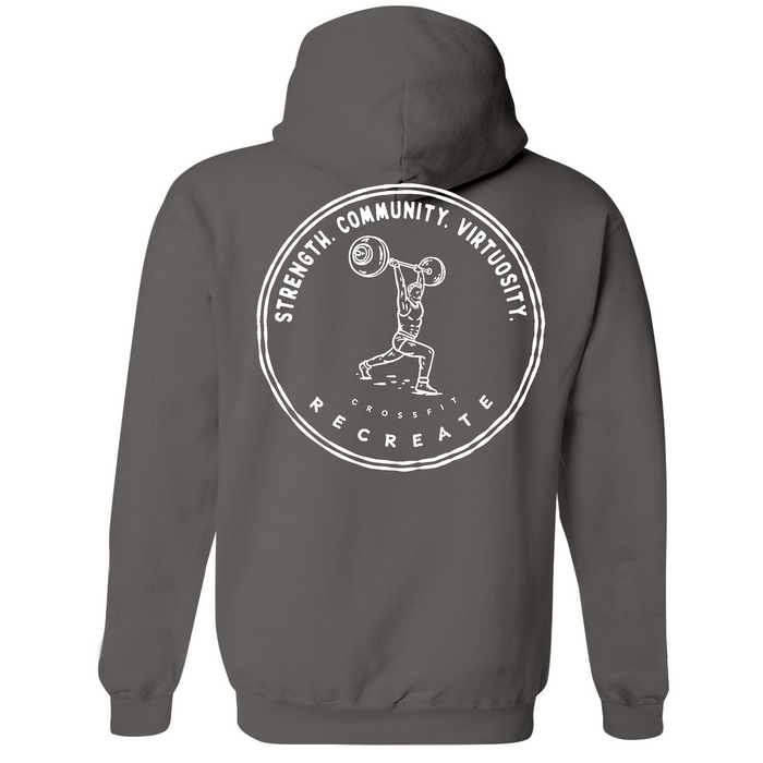 Unisex Medium Charcoal Style_Zip_Hoodie