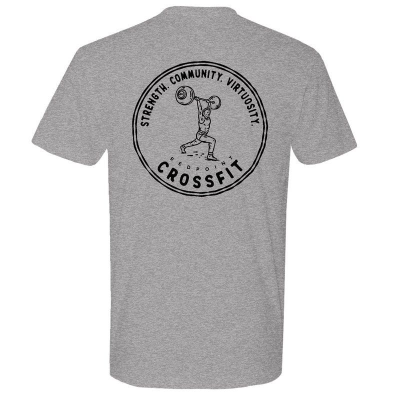 Mens Medium Dark Heather Gray Style_T-Shirt