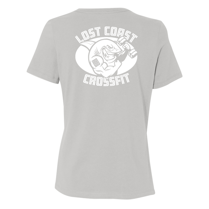 Womens Medium Solid Athletic Grey Style_T-Shirt